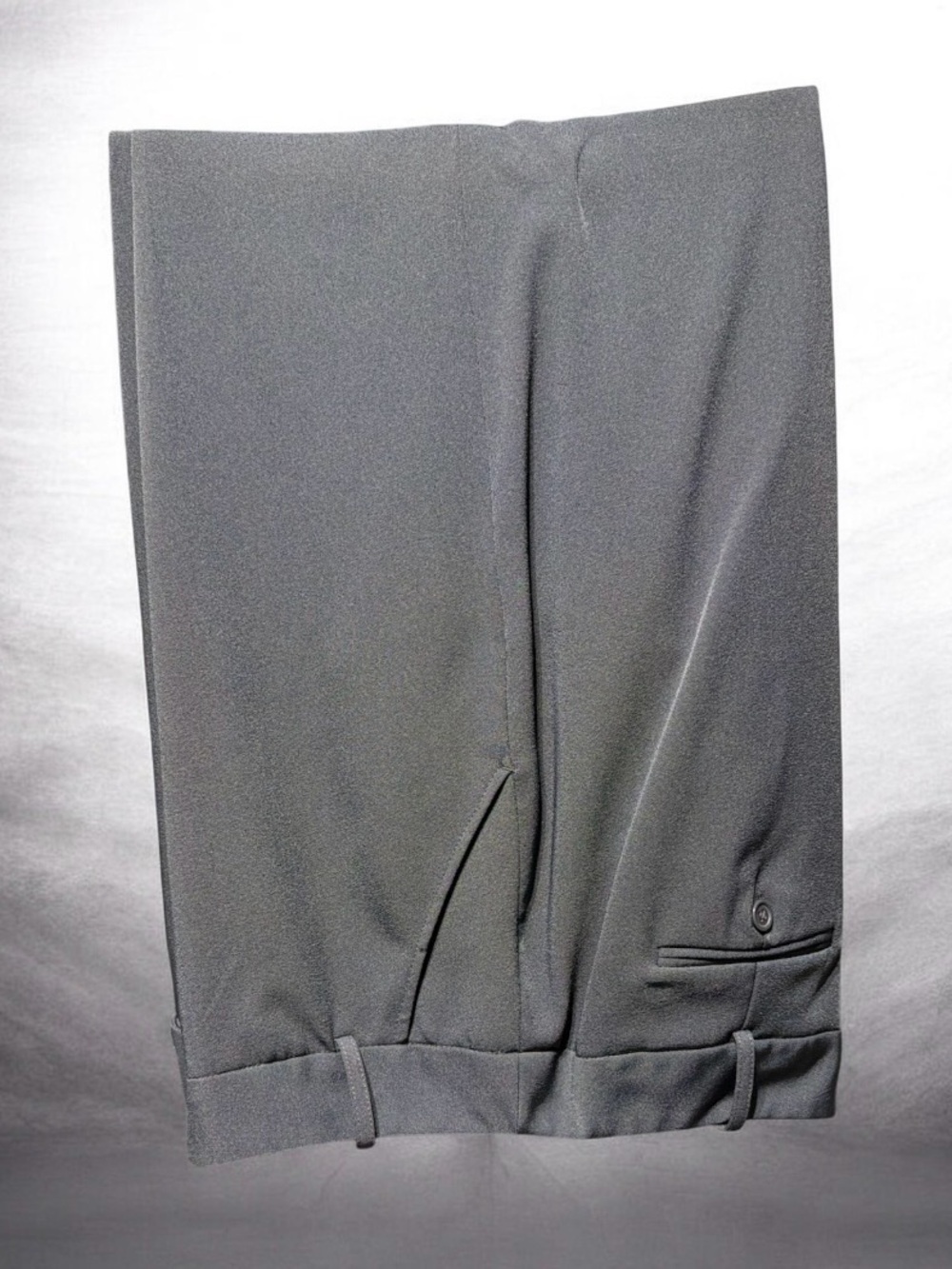 Essentials by Larry Levine Charcoal Gray Straight Leg Dress Pants Slacks Size 14